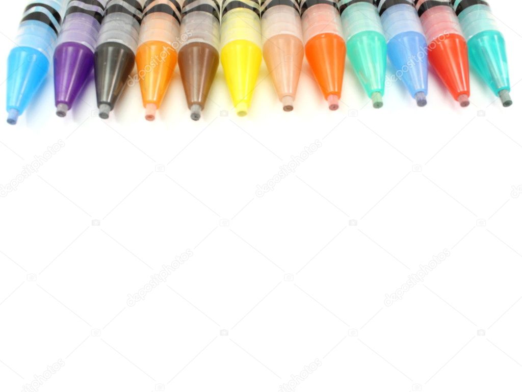 Mechanical Colored Pencils Border Stock Photo by ©mybaitshop 11796676