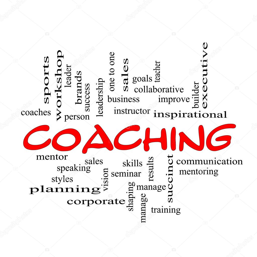 Red Caps Coaching Word Cloud Scribbled