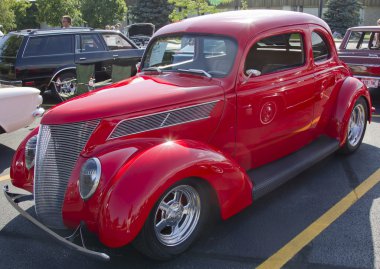 1937 Ford Club Coupe Red clipart