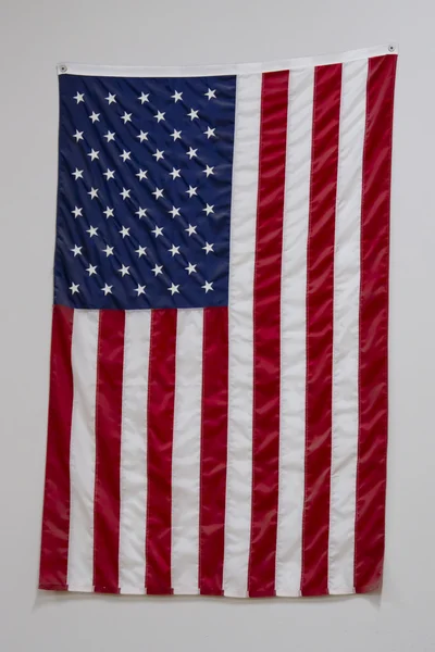 Gran Bandera Americana en Gimnasio — Foto de Stock