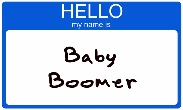 Baby boomer badge — Foto Stock