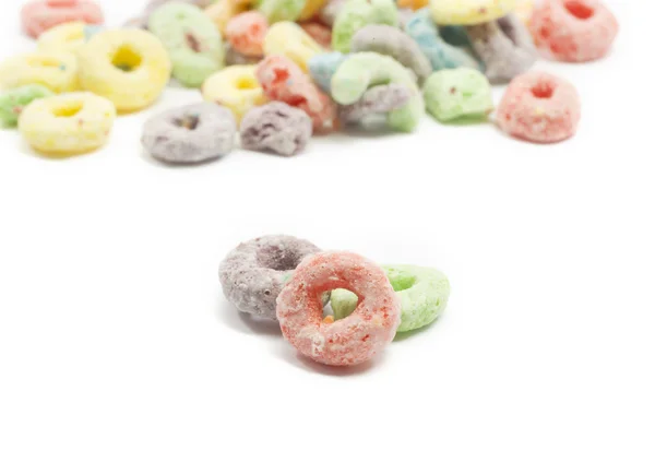 stock image Close up of fruit ring cereal