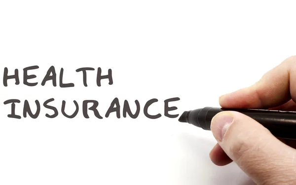 Health Insurance on Dry Erase Board — Stock Photo, Image