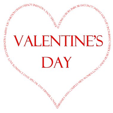 Valentine's Day Word Concept clipart