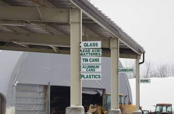 Centro de reciclagem Sinais — Fotografia de Stock