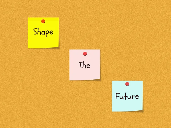Shape the Future Bulletin Board — Stock Photo, Image