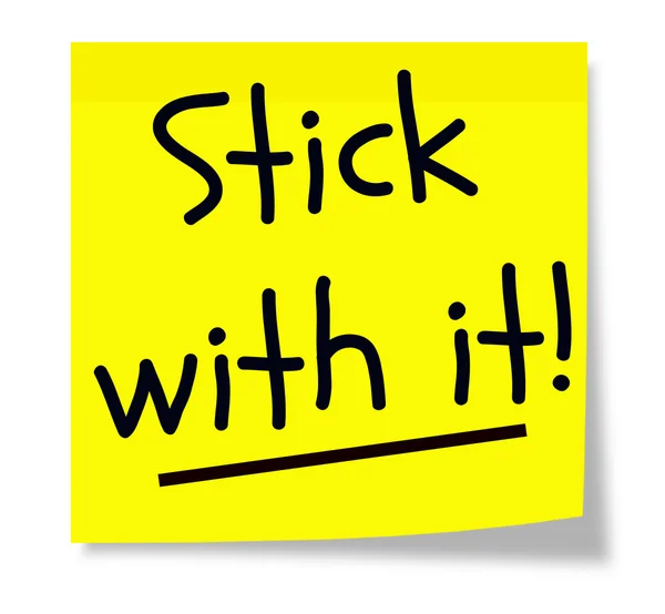 Fique com ele Sticky Pad — Fotografia de Stock