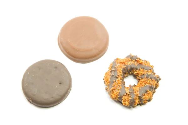 Three Delicious Cookies — Stock Photo, Image