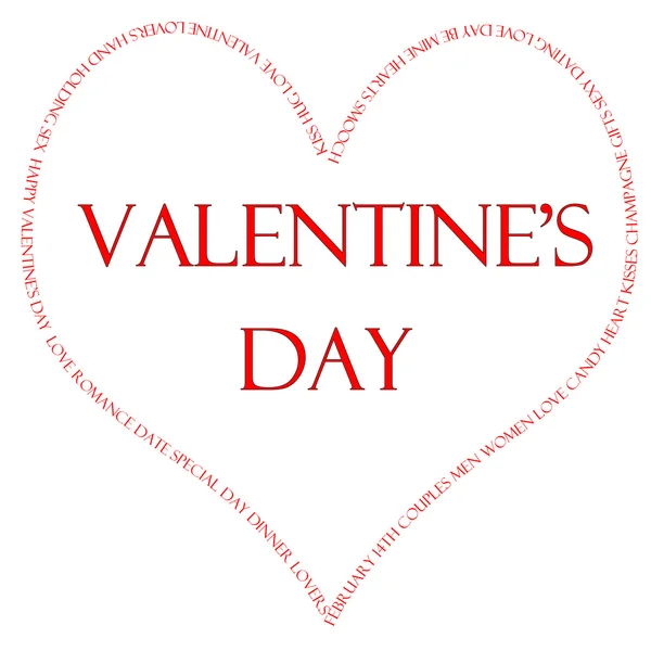Valentine's Day Word Concept — Stock Photo, Image
