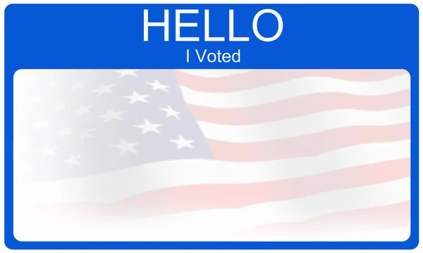 Hello I Votated — стоковое фото