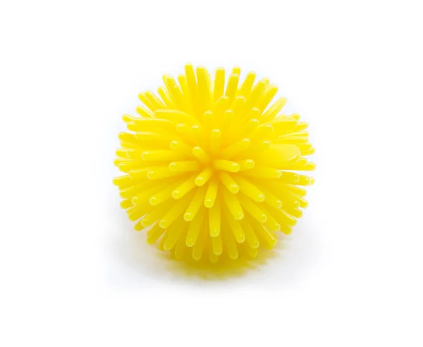 Sarı fırfırlı stres topu — Stok fotoğraf