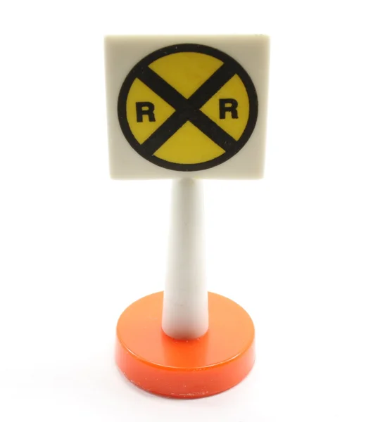 Railroad Crossing Toy — Stock Photo, Image