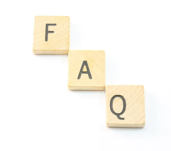 FAQ-fliser – stockfoto