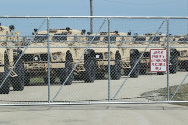 Humvees ready for war clipart