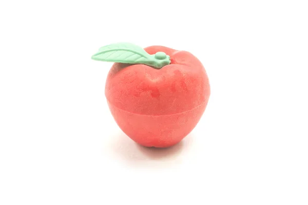 Borracha de maçã vermelha de brinquedo — Fotografia de Stock