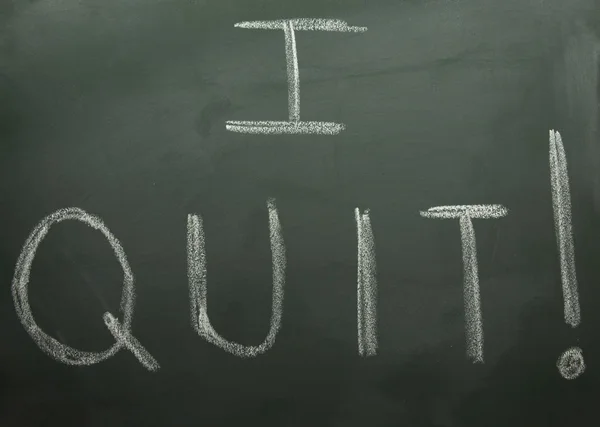 I Quit! — Stockfoto