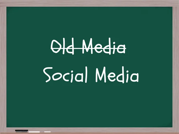 Medios antiguos Redes Sociales — Foto de Stock