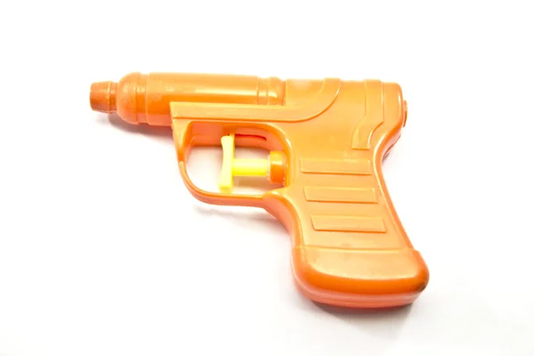 Oranje speelgoed squirt gun — Stockfoto