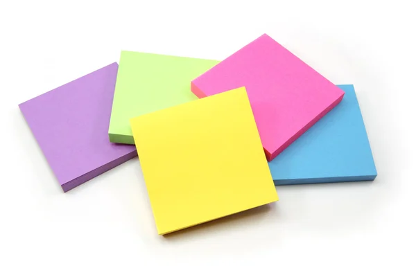 An array of sticky note pads — Stock Photo, Image