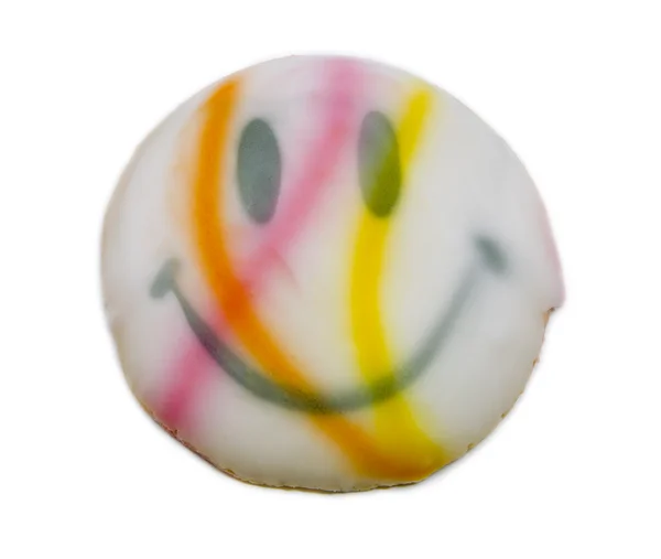 Smiley face cookie — Stock Photo, Image