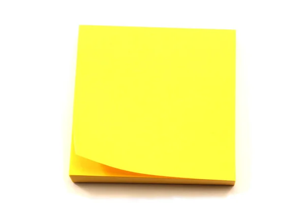 Stapel voor gele Opmerking pads — Stockfoto