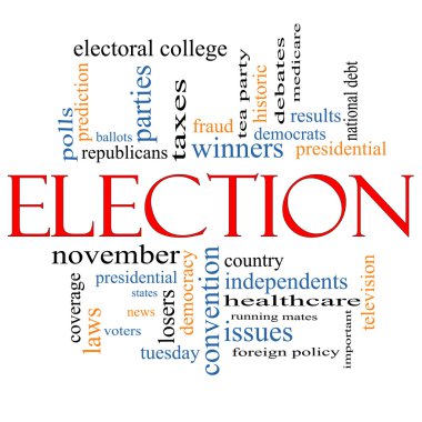 Election Concept Word Cloud clipart