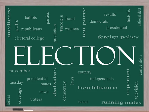 stock image Election Concept on a blackboard