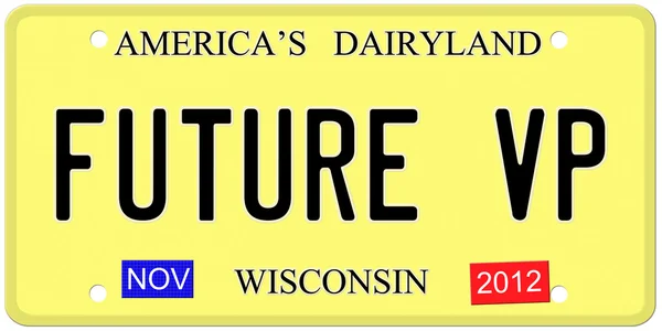 Future VP License Plate — Stock Photo, Image