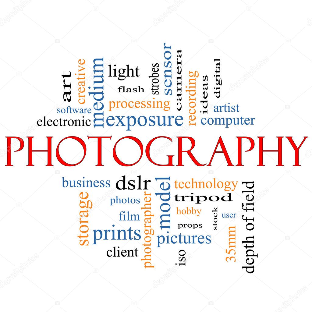 Photography word cloud concept