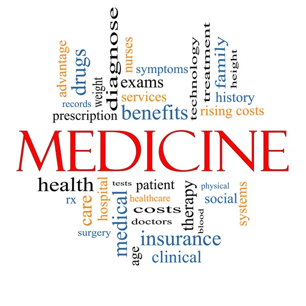 Medicine Word Cloud Concept — Stock Photo, Image