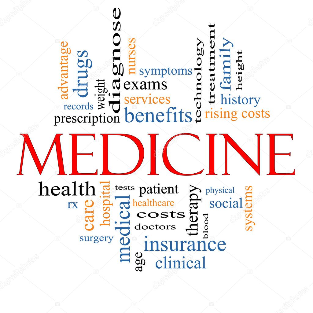 Medicine Word Cloud Concept