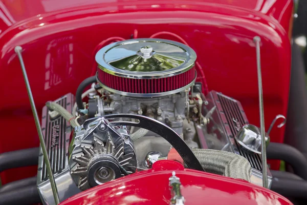 Red 1927 Ford Roadster Engine — Stock Photo, Image
