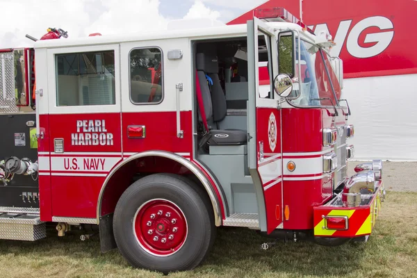 Camion de pompiers Pierce marqué US Navy Pearl Harbor — Photo