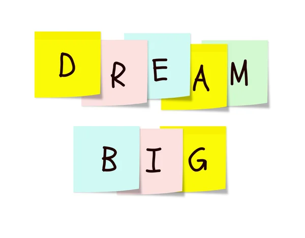 Dream big klisterlappar — Stockfoto