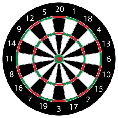 Dartboard clipart