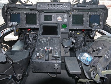 Helicopter cockpit clipart