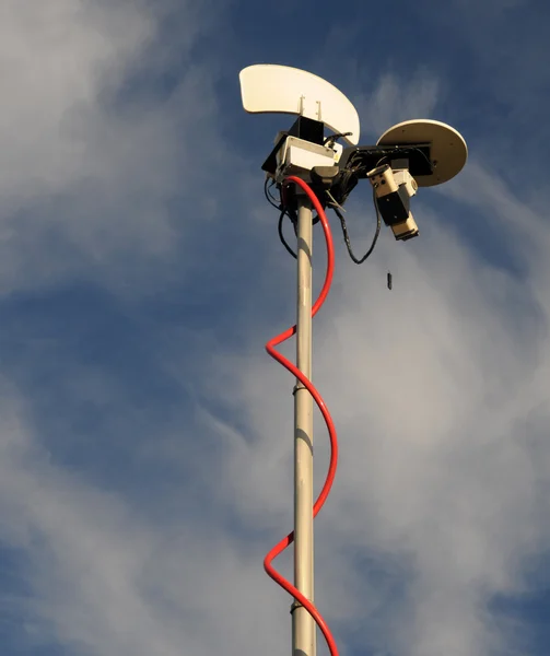 Mobile broadcst antenna — Stock Photo, Image