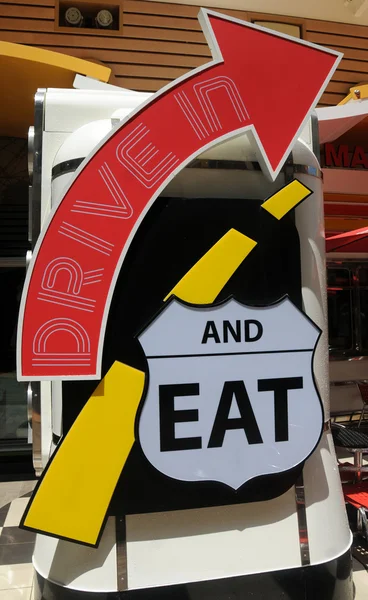 Retro diner sign — Stock Photo, Image