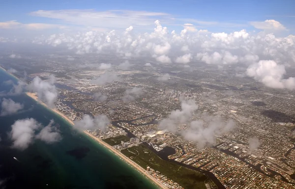 上面的佛罗里达海岸线 — 图库照片