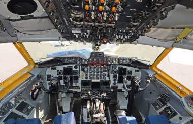 Air tanker cockpit clipart