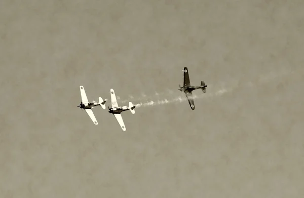 古い戦闘機の戦い — ストック写真