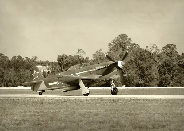 Old Soviet fighter plane — Stock Photo, Image