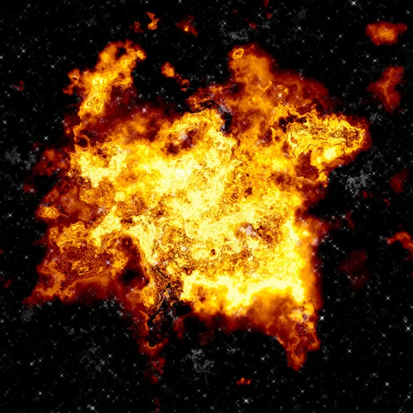 Star exploding — Stock Photo, Image