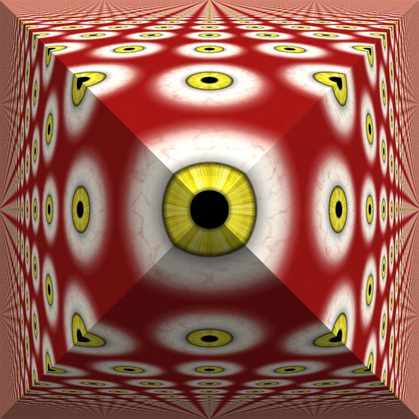 Pirámide de ojos — Foto de Stock