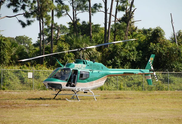 Rendőrségi helikopter — Stock Fotó