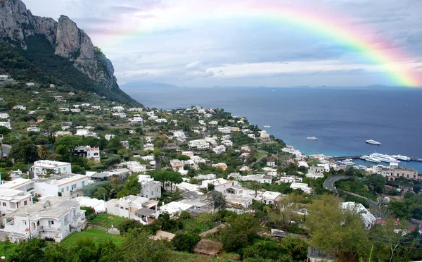 Giornata di pioggia su Capri — Foto Stock