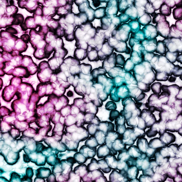 Organické buněk pod mikroskopem — Stock fotografie