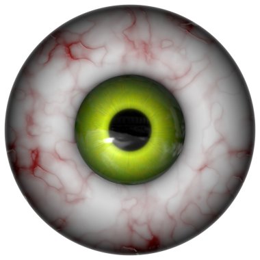 insan gözü yeşil iris ile gösteren resim