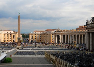 Saint Peter's Square In The Vatican clipart