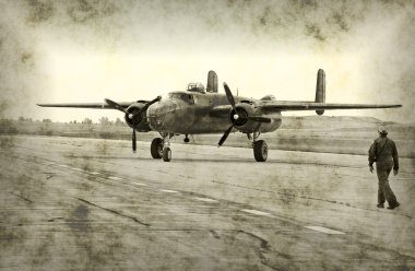World War II airplane clipart